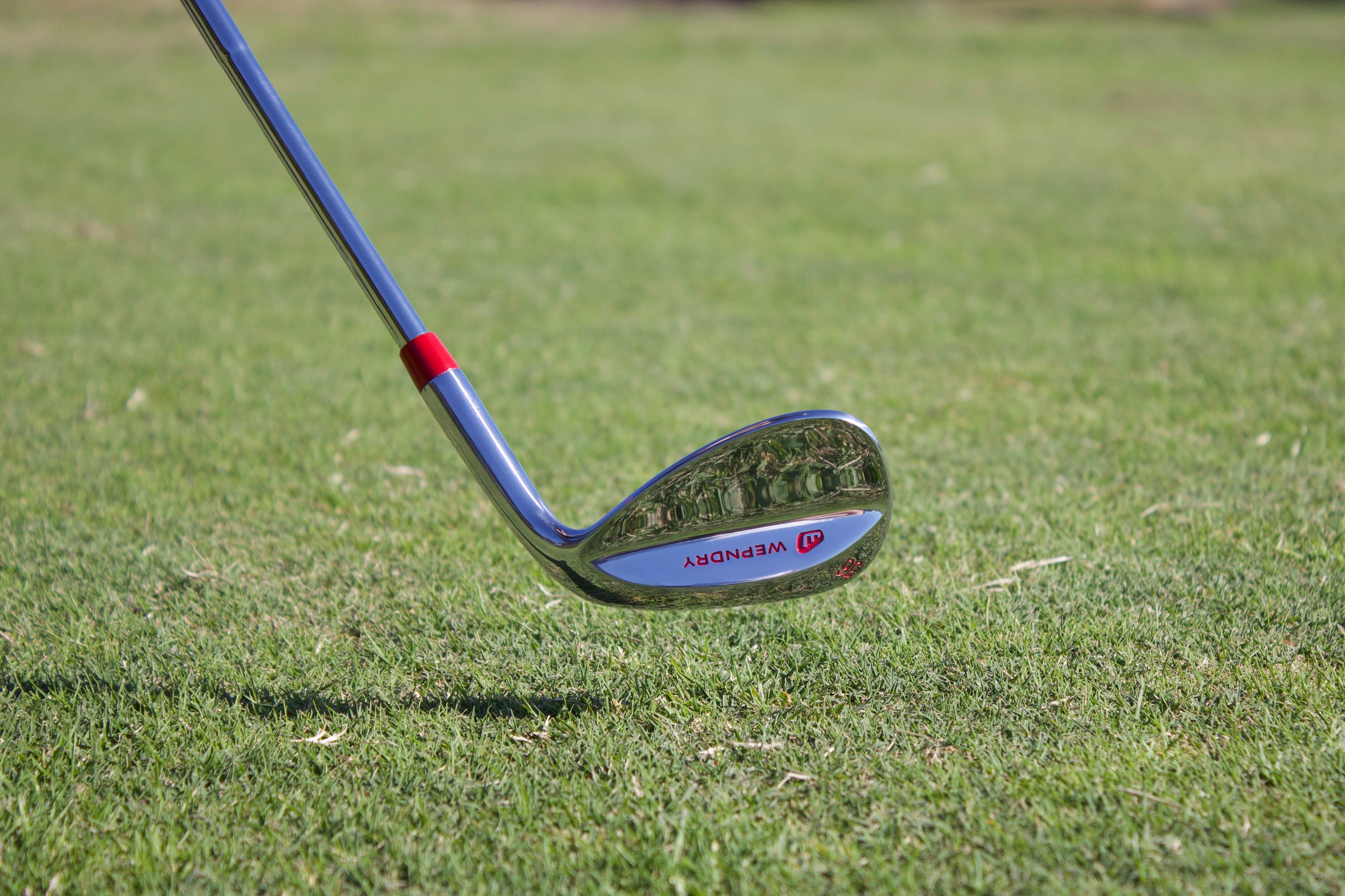 Golf club on a grassy field